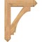 Ekena Millwork Imperial Arts and Crafts Smooth Bracket w/ Offset Brace, Western Red Cedar, 7 1/2"W x 30"D x 38"H BKT0806X30X38IMP03SWR - alternate 3